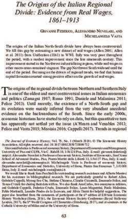 The origins of the Italian regional divide: Evidence .